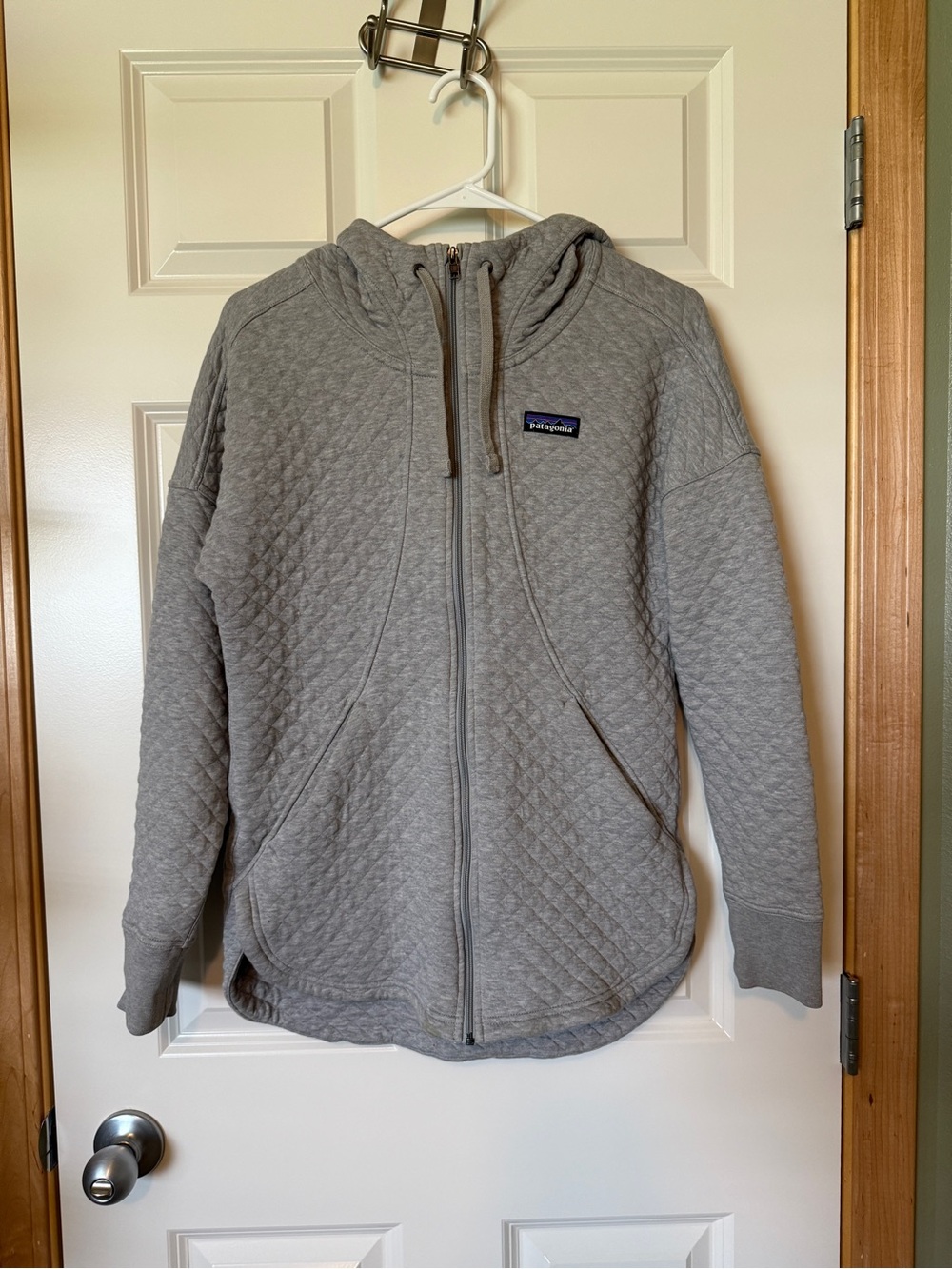 Patagonia Heather Gray Quilted Full Zip